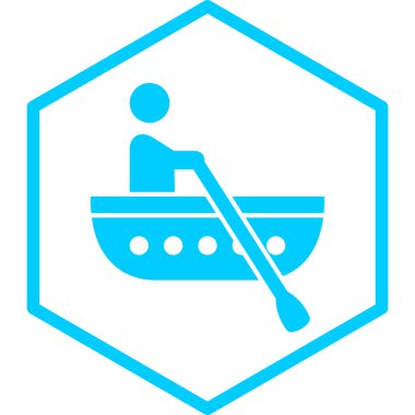 tekne ikonu vektör illüstrasyonu