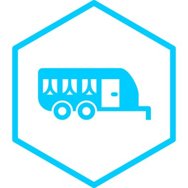 tren simgesi vektör illüstrasyonu