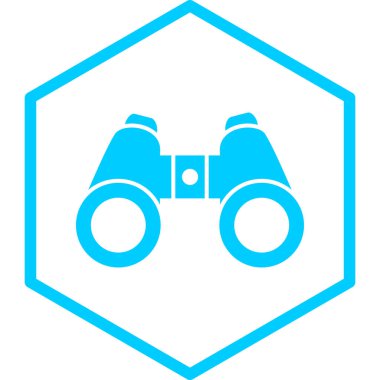 Dürbün. Web simgesi basit tasarım