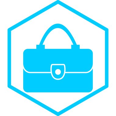 Çanta. Web simgesi basit illüstrasyon