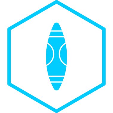 Sörf tahtası. Web simgesi basit illüstrasyon