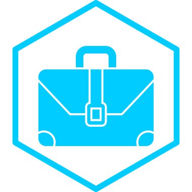 evrak çantası simgesi, vektör illüstrasyonu