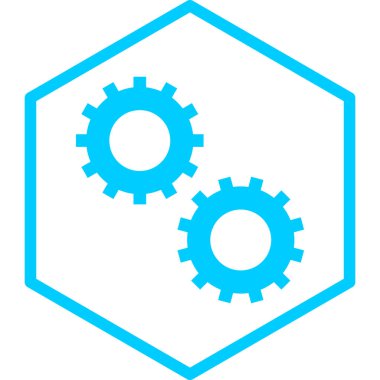 Teçhizat Web simgesi basit illüstrasyon