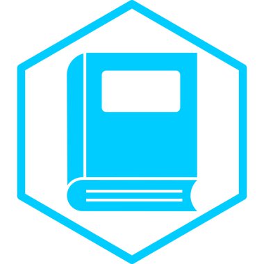 Kitap. Web simgesi basit illüstrasyon