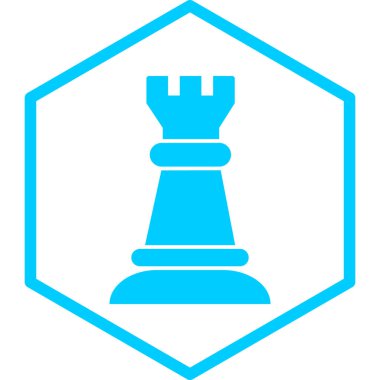 Satranç. Web simgesi basit illüstrasyon