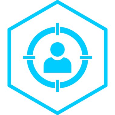 Hedef. Web simgesi basit illüstrasyon