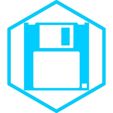 Disket simgesi. vektör illüstrasyonu