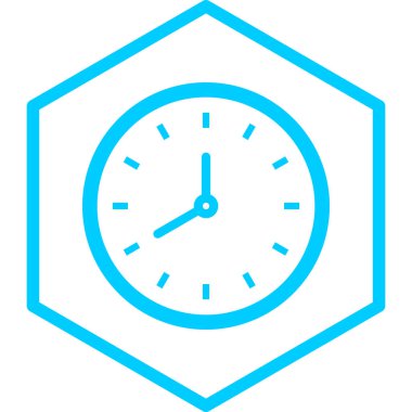 Saat. Web simgesi basit illüstrasyon