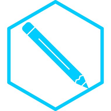 Kalem. Web simgesi basit tasarım