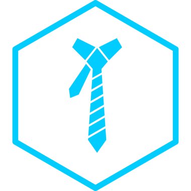 Kravat. Web simgesi basit illüstrasyon