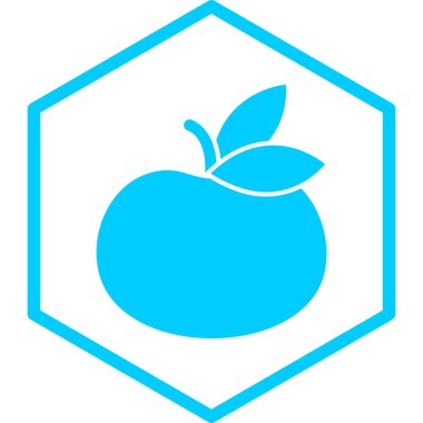 elma ikonu vektör illüstrasyonu