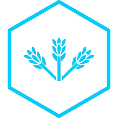 buğday simgesinin vektör illüstrasyonu