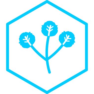 Bitki. Web simgesi basit illüstrasyon