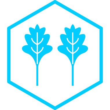 Bitki. Web simgesi basit illüstrasyon