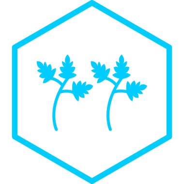 Yaprak. Web simgesi basit illüstrasyon