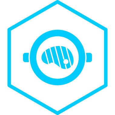 yiyecek web simgesi basit illüstrasyon