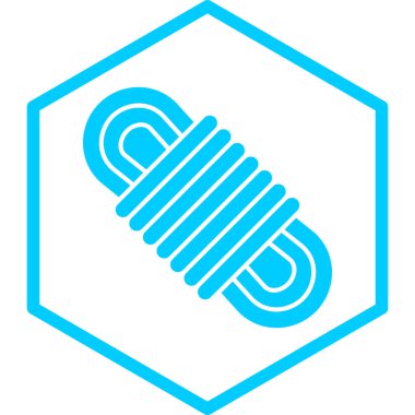 İp simgesi, vektör illüstrasyonu basit tasarım