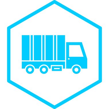 Kamyon. Web simgesi basit illüstrasyon