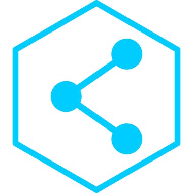 Paylaş. Web simgesi basit illüstrasyon