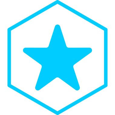 Yıldız. Web simgesi basit illüstrasyon