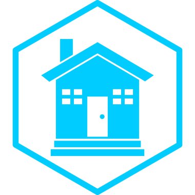 Ev. Web simgesi basit illüstrasyon