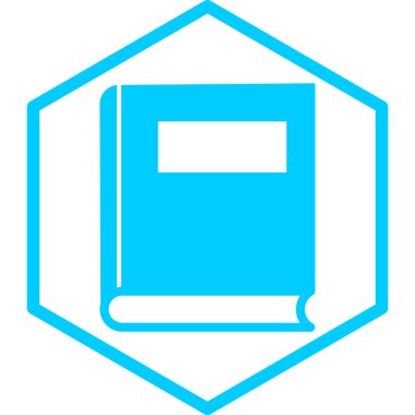 Kitap. Web simgesi basit illüstrasyon