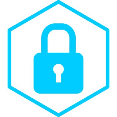 Kilit. Web simgesi basit illüstrasyon