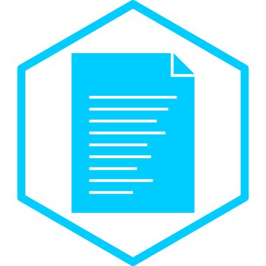 Belge. Web simgesi basit illüstrasyon