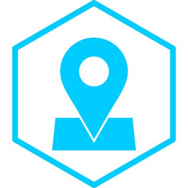 konum. Web simgesi basit illüstrasyon