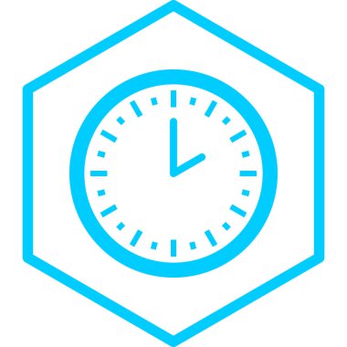 Saat. Web simgesi basit illüstrasyon