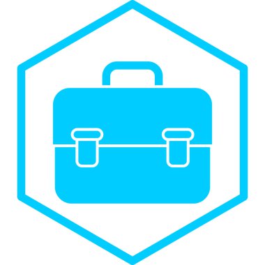 Çanta. Web simgesi basit illüstrasyon