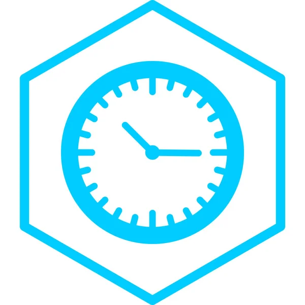 Clock Web Icon Simple Illustration — Stock Vector