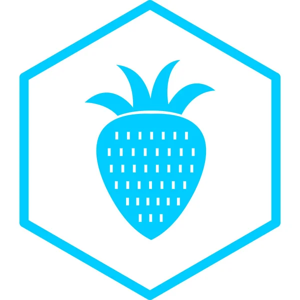 Strawberry Web Icon Simple Illustration — Stockový vektor