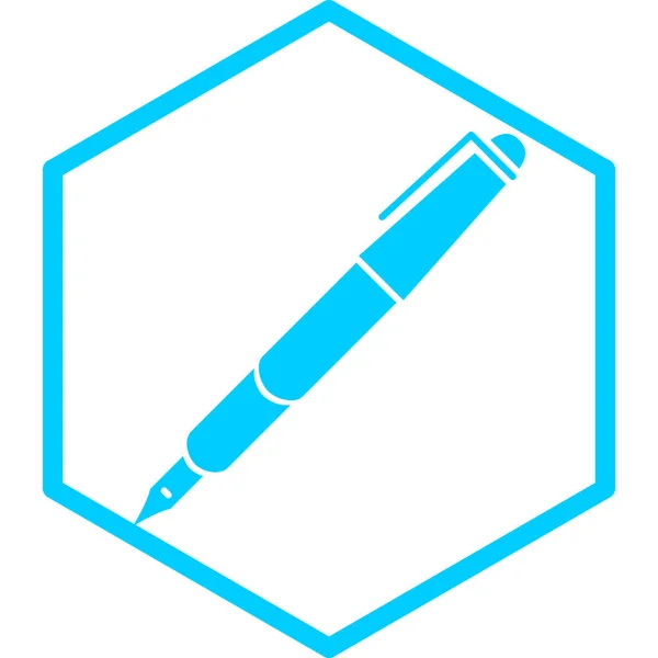 Στυλό Web Εικονίδιο Απλό Σχεδιασμό — Διανυσματικό Αρχείο