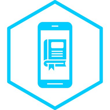 Cep telefonu simgesi, vektör illüstrasyonu