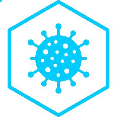 Virüs. Web simgesi basit tasarım