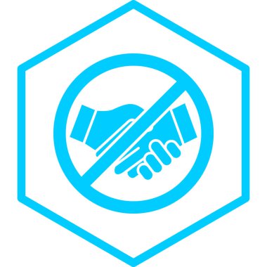 Sigara ikonu yok. Web için basit el vektör simgeleri yok illüstrasyonu