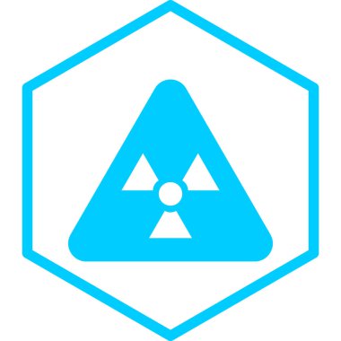 Radyasyon. Web simgesi basit illüstrasyon