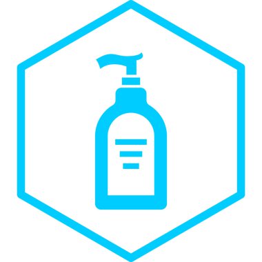 Bir şişe simgesinin vektör illüstrasyonu