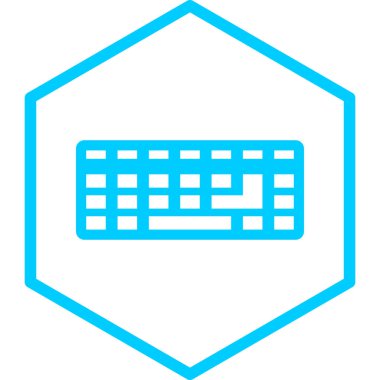 Klavye vektör simgesi düzenlenebilir vuruş