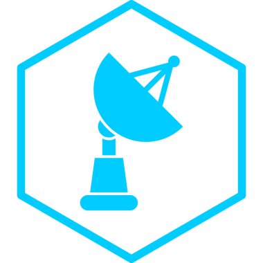 Uydu. Web simgesi basit illüstrasyon