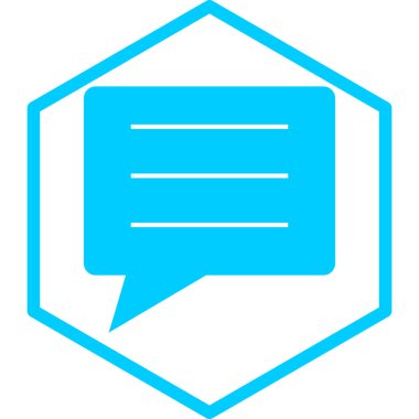 Konuş. Web simgesi basit illüstrasyon