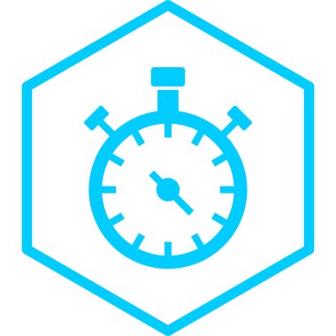 Kronometre Web simgesi basit illüstrasyon
