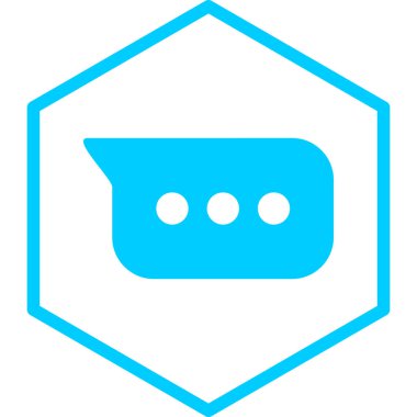 Konuş. Web simgesi basit illüstrasyon