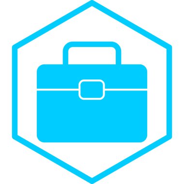 Çanta. Web simgesi basit illüstrasyon