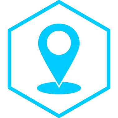 konum. Web simgesi basit illüstrasyon