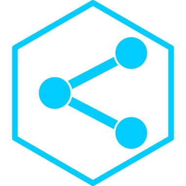 Paylaş. Web simgesi basit illüstrasyon