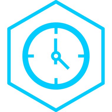 Saat. Web simgesi basit illüstrasyon