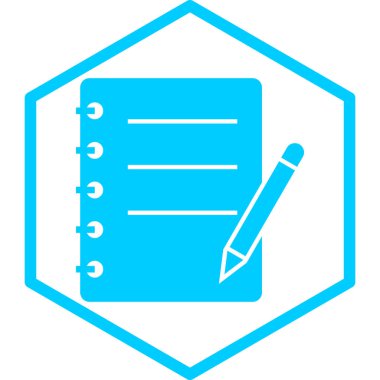 Not defteri. Web simgesi basit illüstrasyon