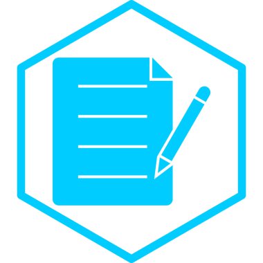 Belge. Web simgesi basit illüstrasyon